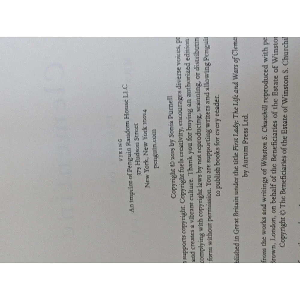 Clementine: The Life Of Mrs. Winston Churchill Hardcover - Sonia Purnell